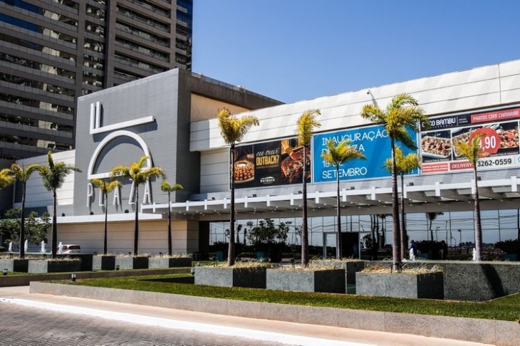 Fachada do DF Plaza Shopping em Águas Claras, onde fica o estúdio Sublime Pilates